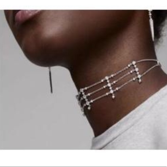 Nadri Jewelry - NADRI dame statement crystal choker, New!